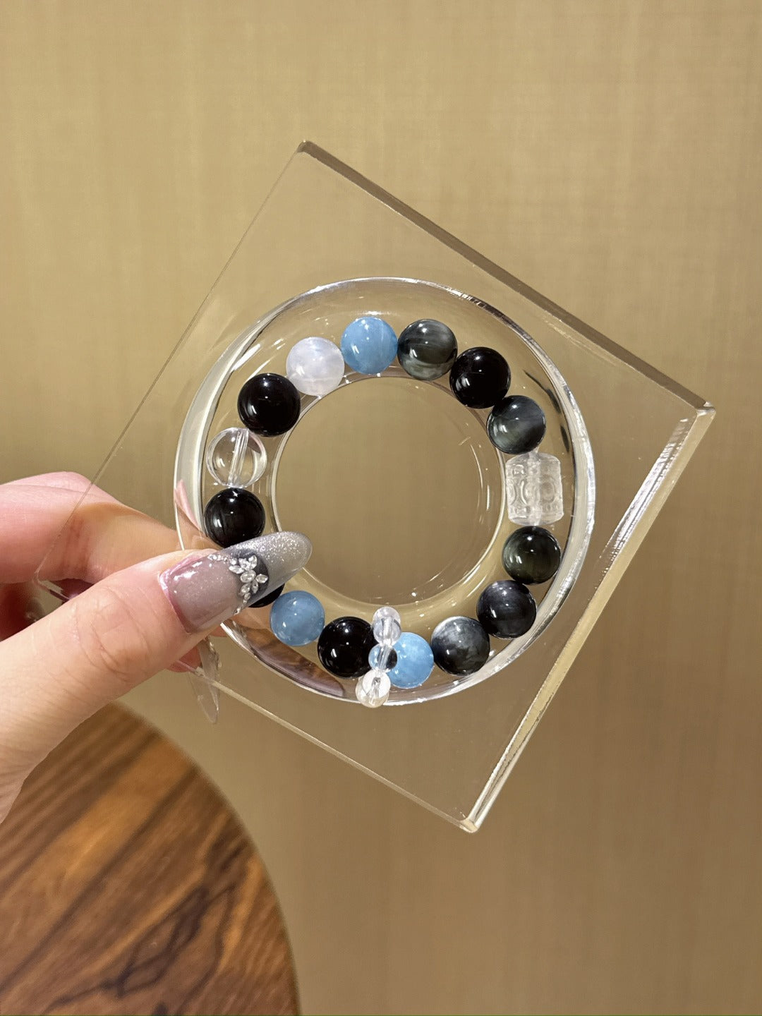 ▫️▪️ Blue and black multi-treasure bracelet